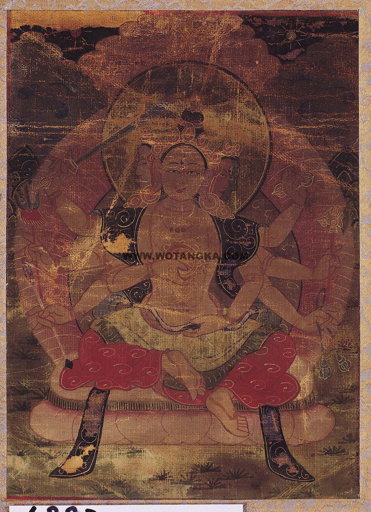 沃唐卡编号AC57687：尊胜佛母