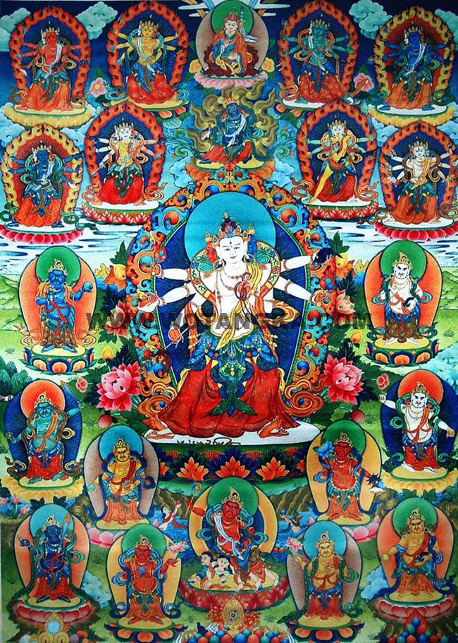 沃唐卡编号AC59647：天法二十一财神