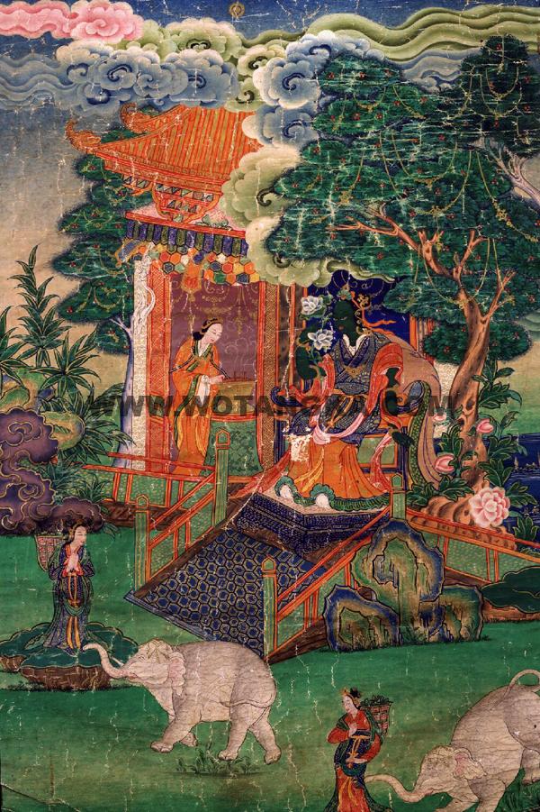 沃唐卡编号AC62705：救象难度母