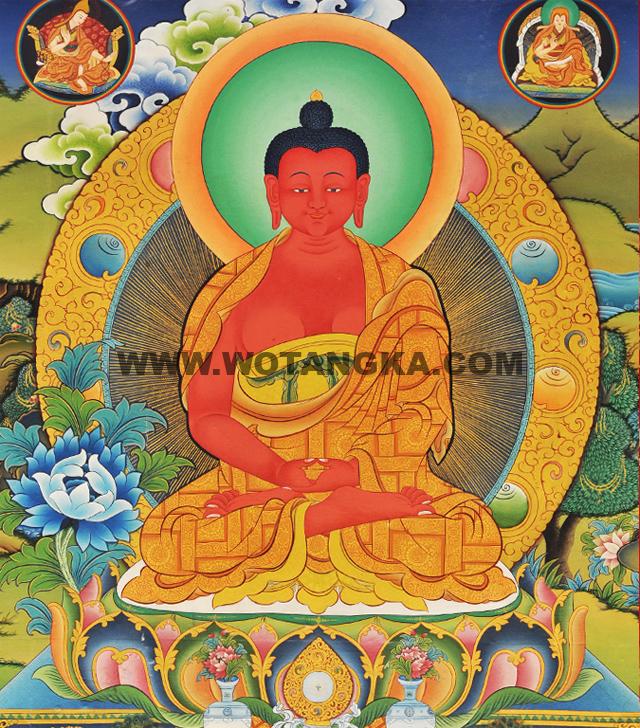 沃唐卡编号AC70403：西方阿弥陀佛(Amitabha Buddha)
