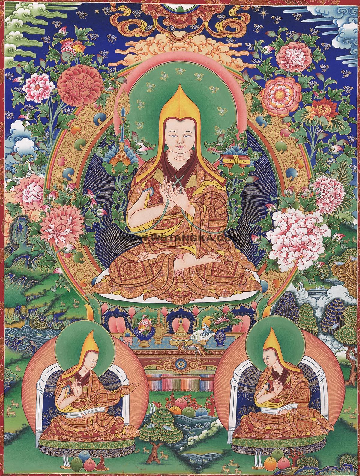 沃唐卡编号AC70648：宗喀巴