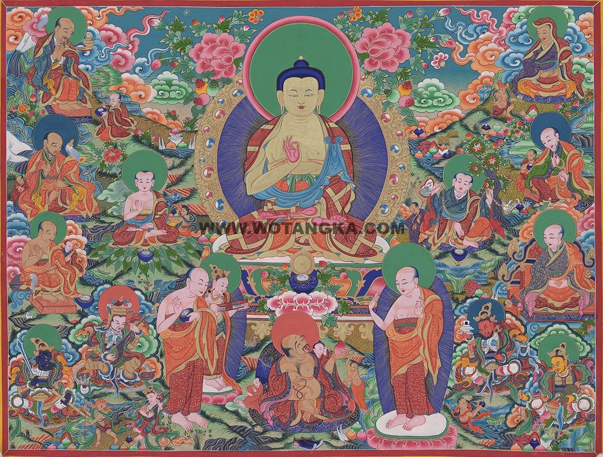 沃唐卡编号AC72344：释迦牟尼佛