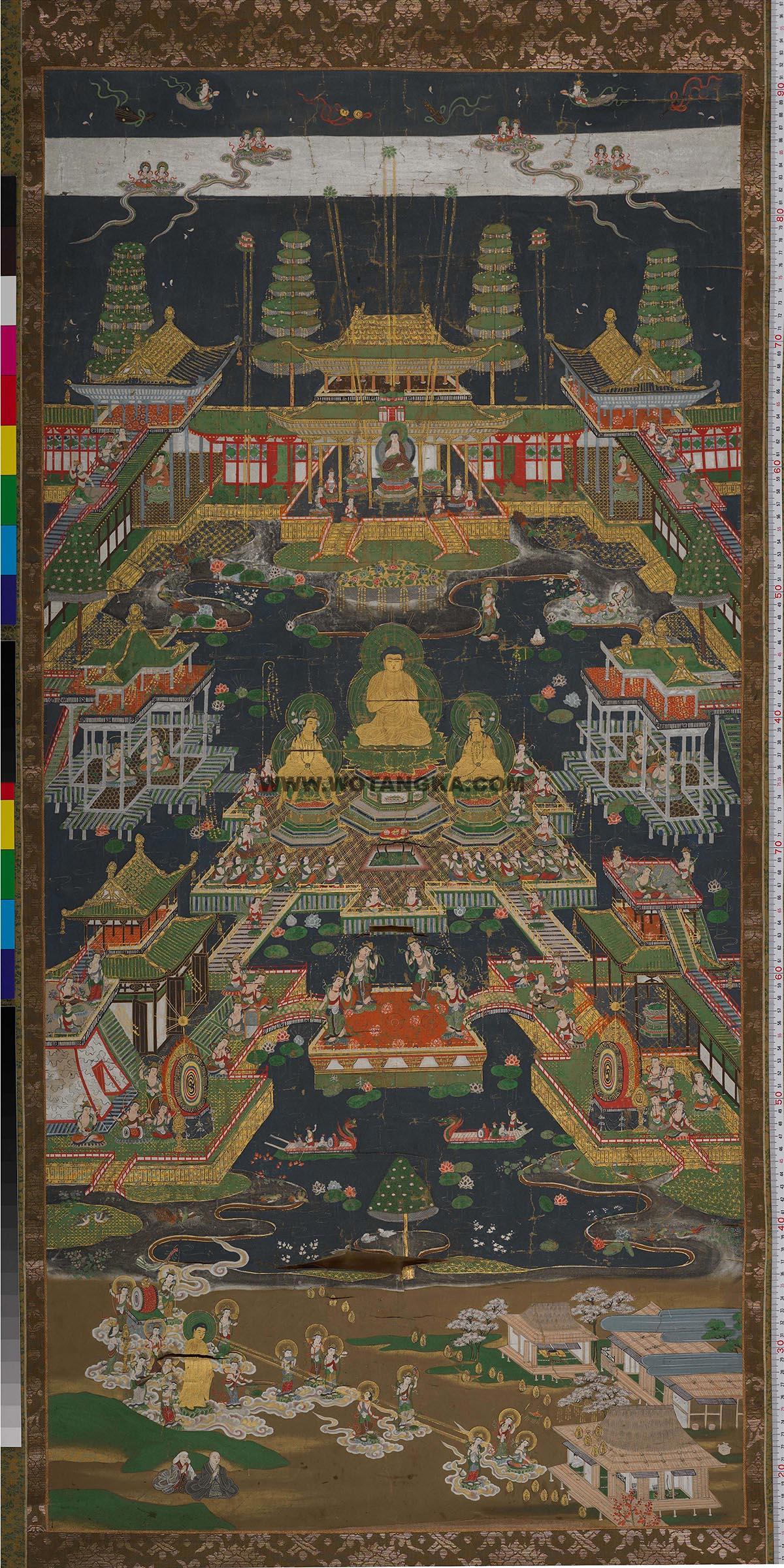 沃唐卡编号AC77418：智光·净土曼荼罗