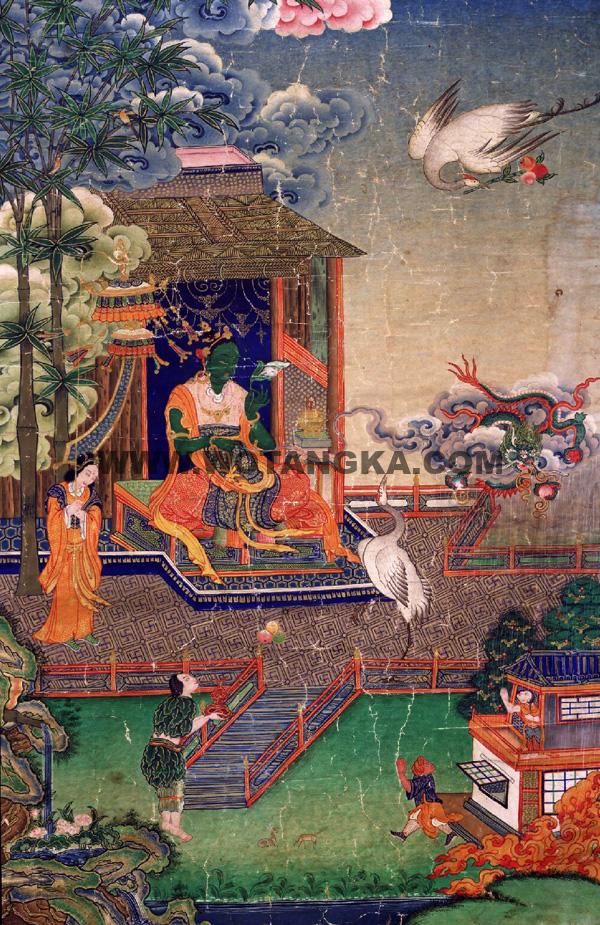 沃唐卡编号AC77478：救火难度母