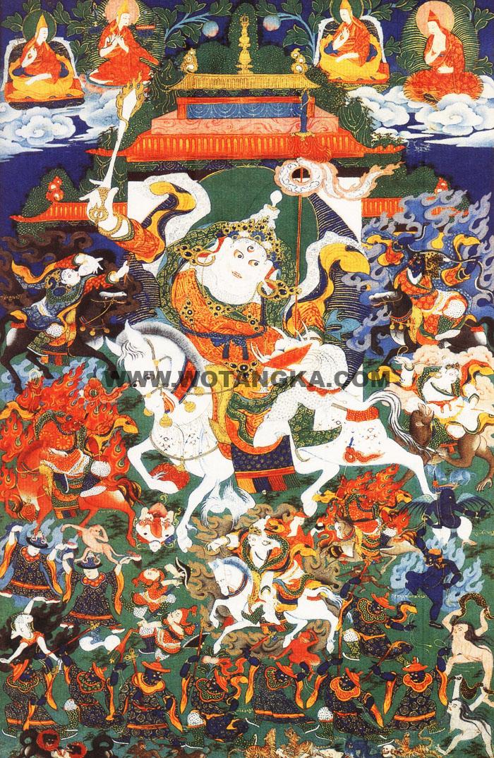 沃唐卡编号AC77728:大梵天/白梵天神(Sitabrahma)