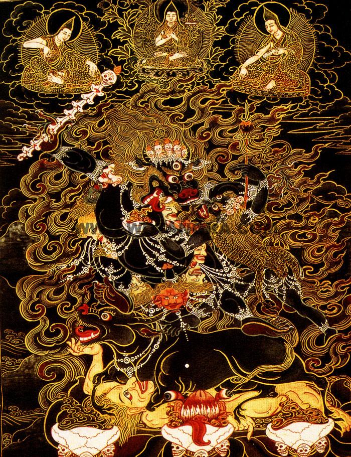 沃唐卡编号AC78691：阎罗-外修身(Yama)