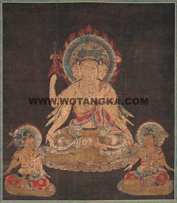 沃唐卡编号AC79000：十二天象图之梵天