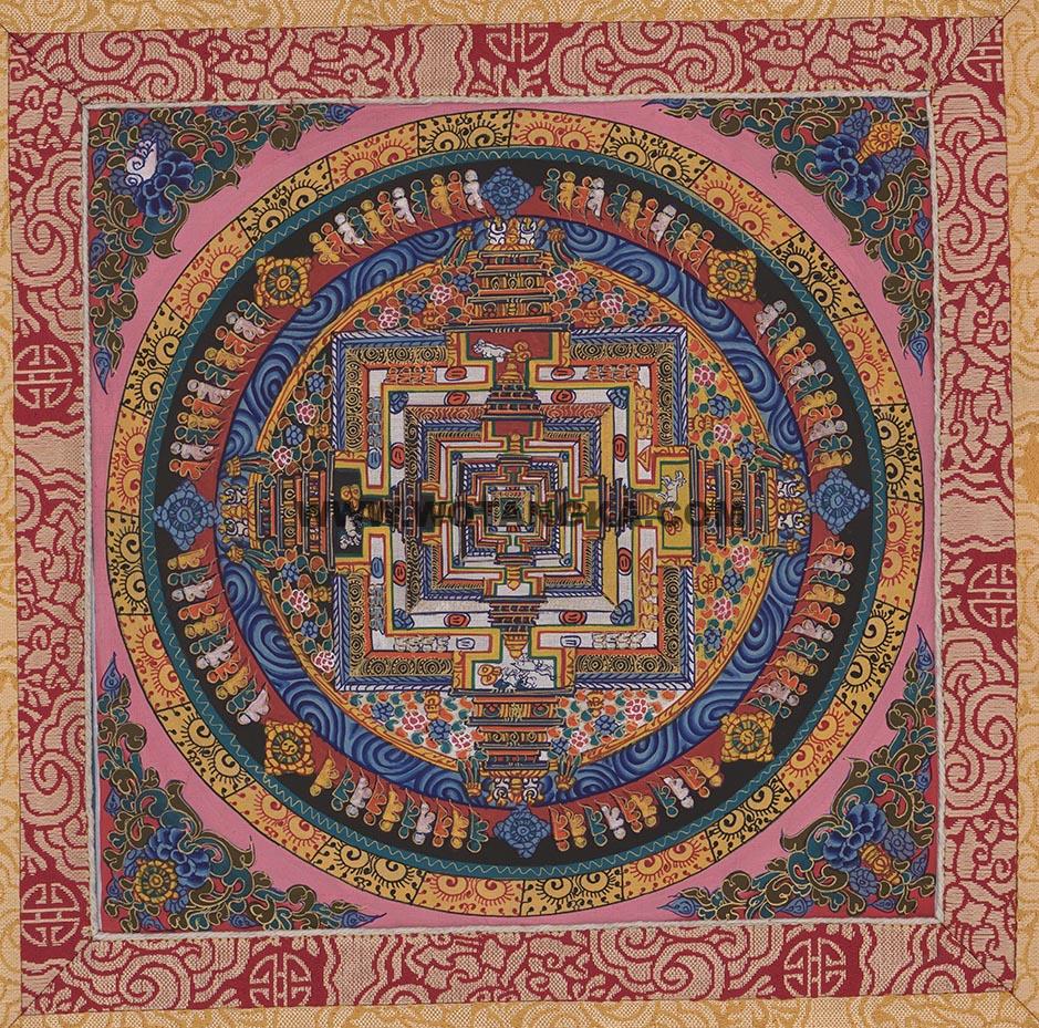 沃唐卡编号AC79234：时轮金刚坛城