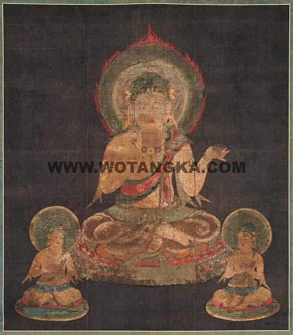 沃唐卡编号AC80413：十二天象图之地天