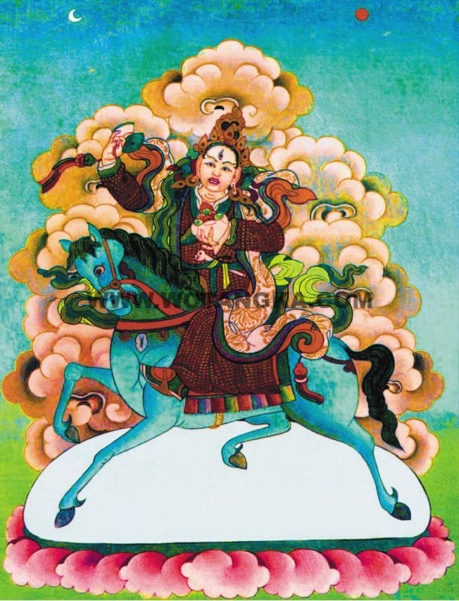 沃唐卡编号AC80444：阿企佛母(Achi Chkyi Drolma)