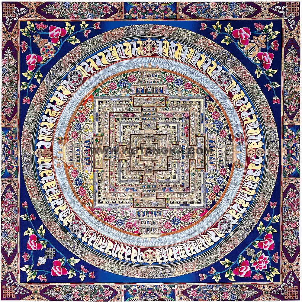 沃唐卡编号AC82220：时轮金刚坛城