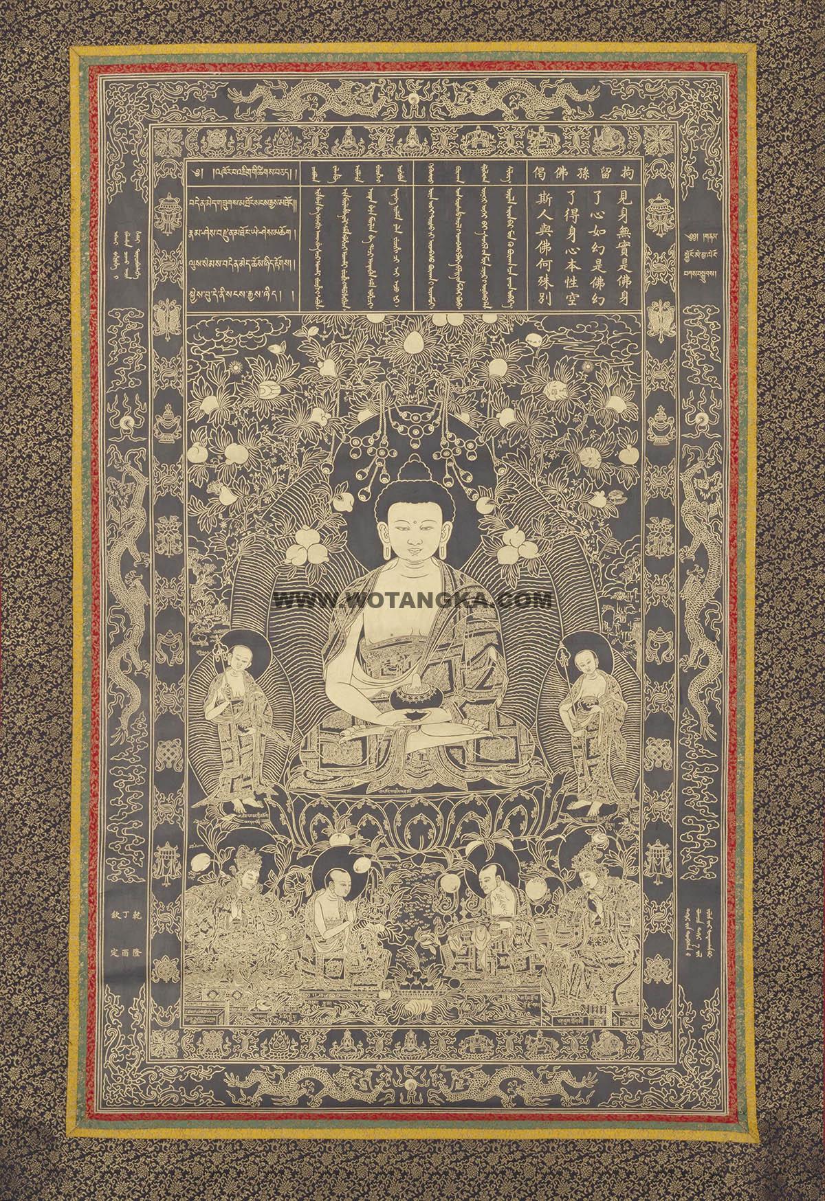 沃唐卡编号AC84942：拘留孙佛(过去七佛 Krakucchanda)