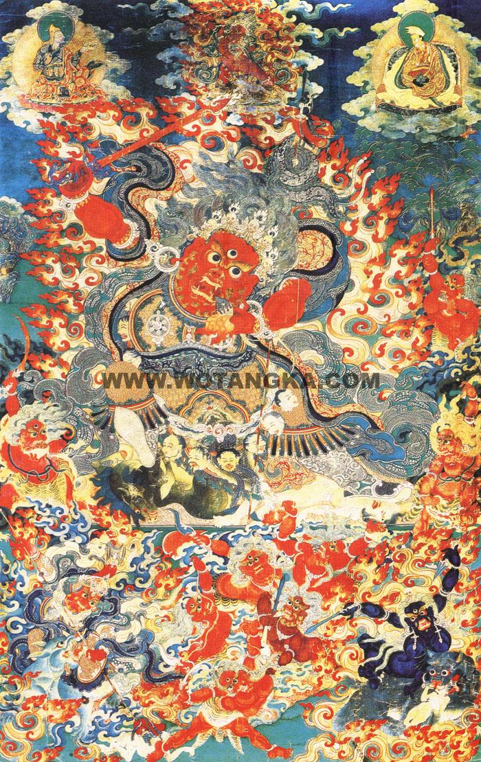 沃唐卡编号AC85399：姊妹护法(Sitabrahma)