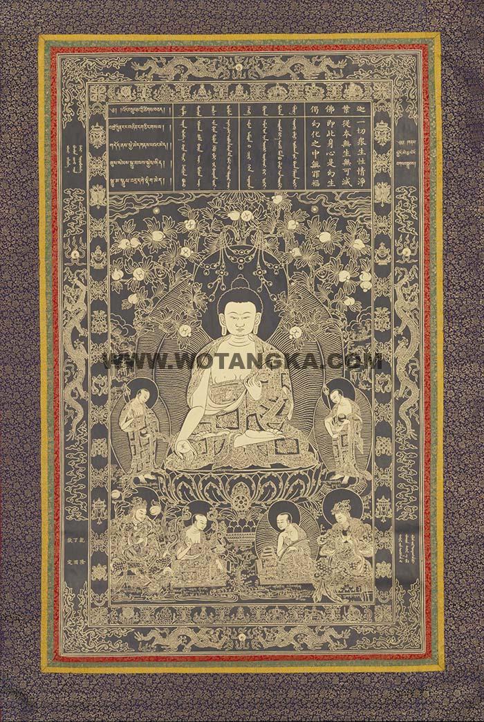 沃唐卡编号AC86692:迦叶佛(过去七佛 KasyapaKassapa)