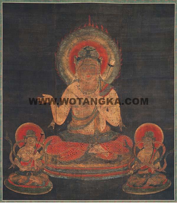 沃唐卡编号AC90625：十二天象图之阎魔天