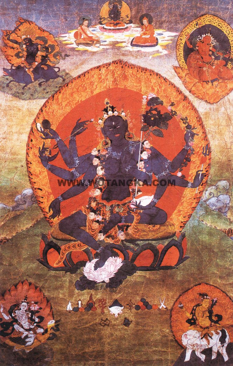 沃唐卡编号AC90956：三昧耶度母