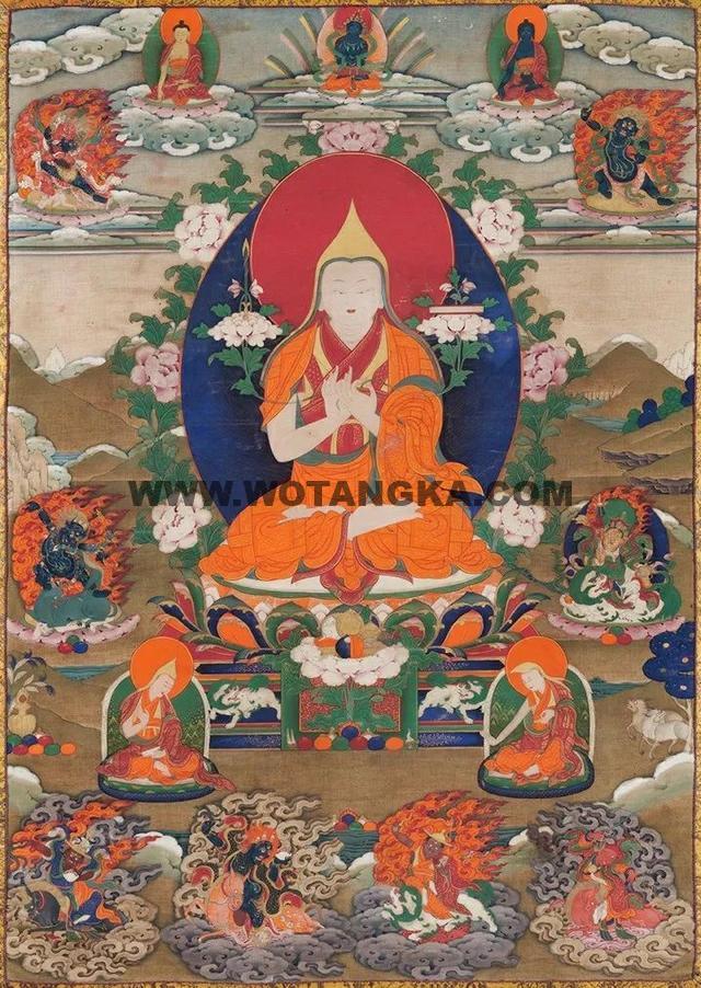 沃唐卡编号AC95220：宗喀巴
