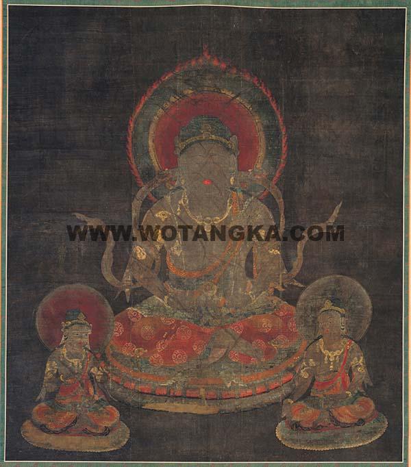 沃唐卡编号AC96385：十二天象图之日天