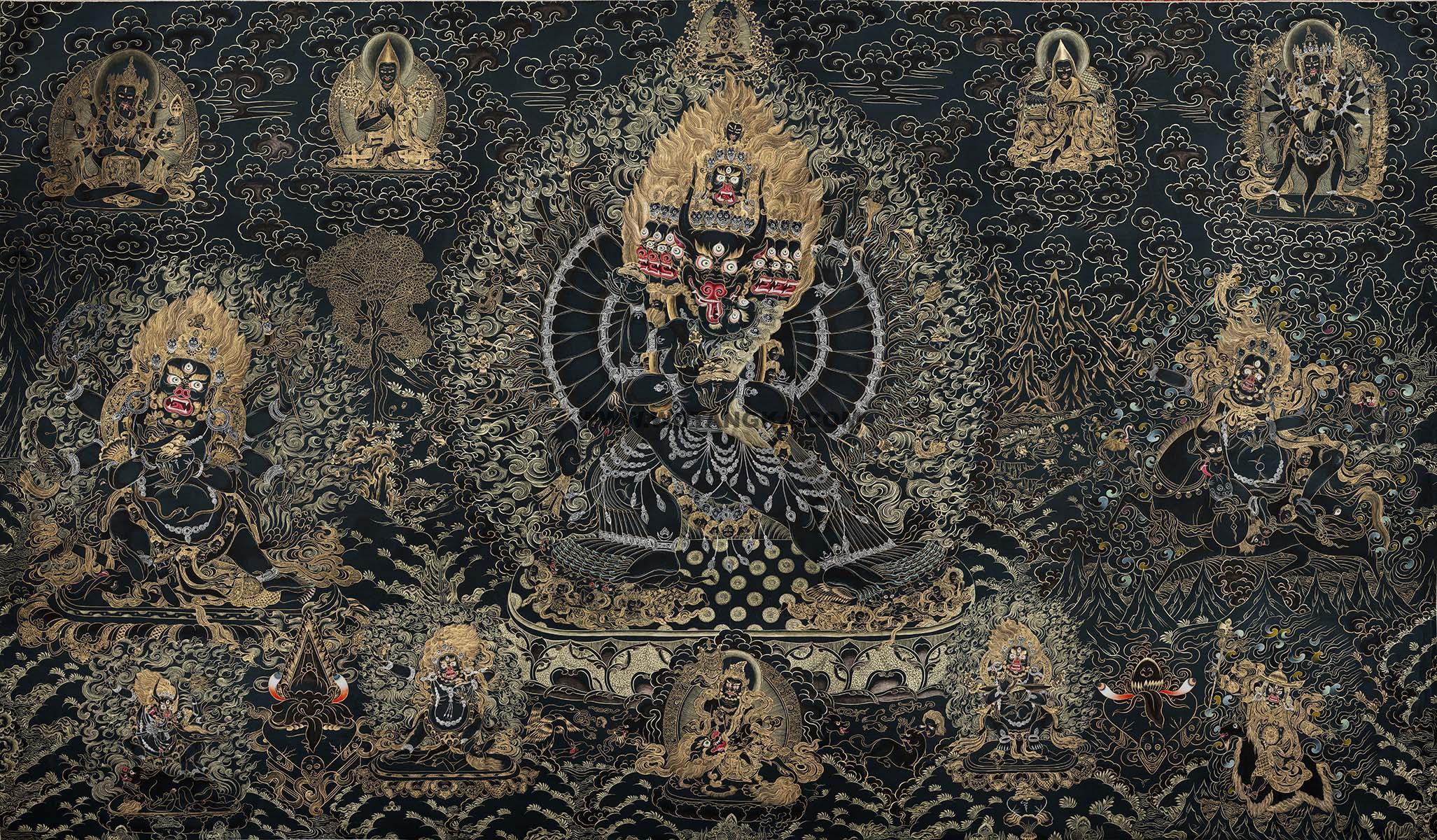 沃唐卡编号ac96732:大威德金刚