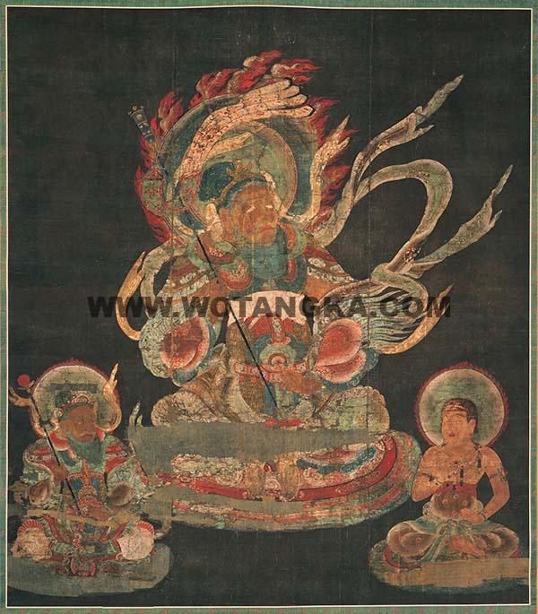 沃唐卡编号AC98889:十二天象图之风天
