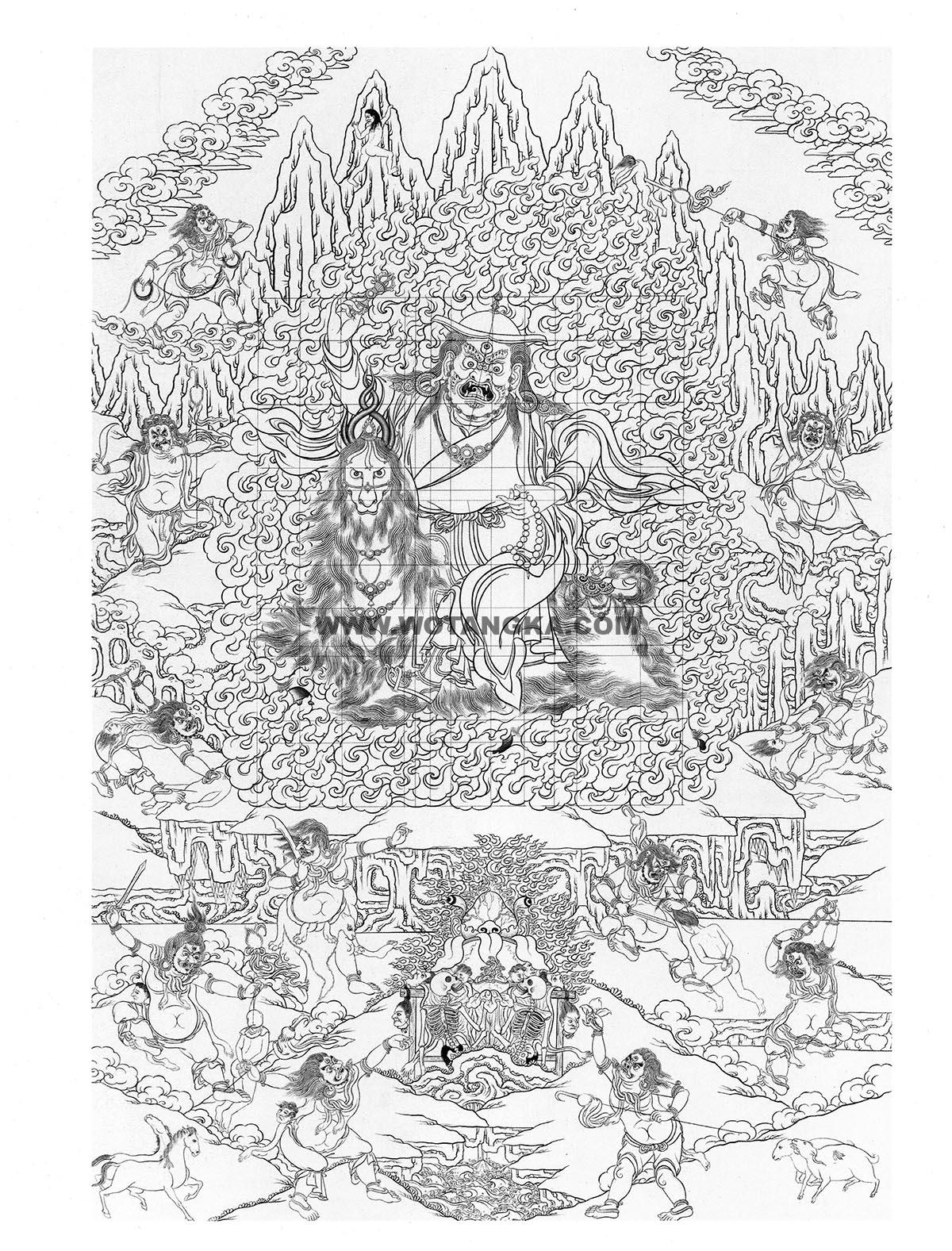 2022.06.19-沃唐卡·唐卡白描线稿推荐