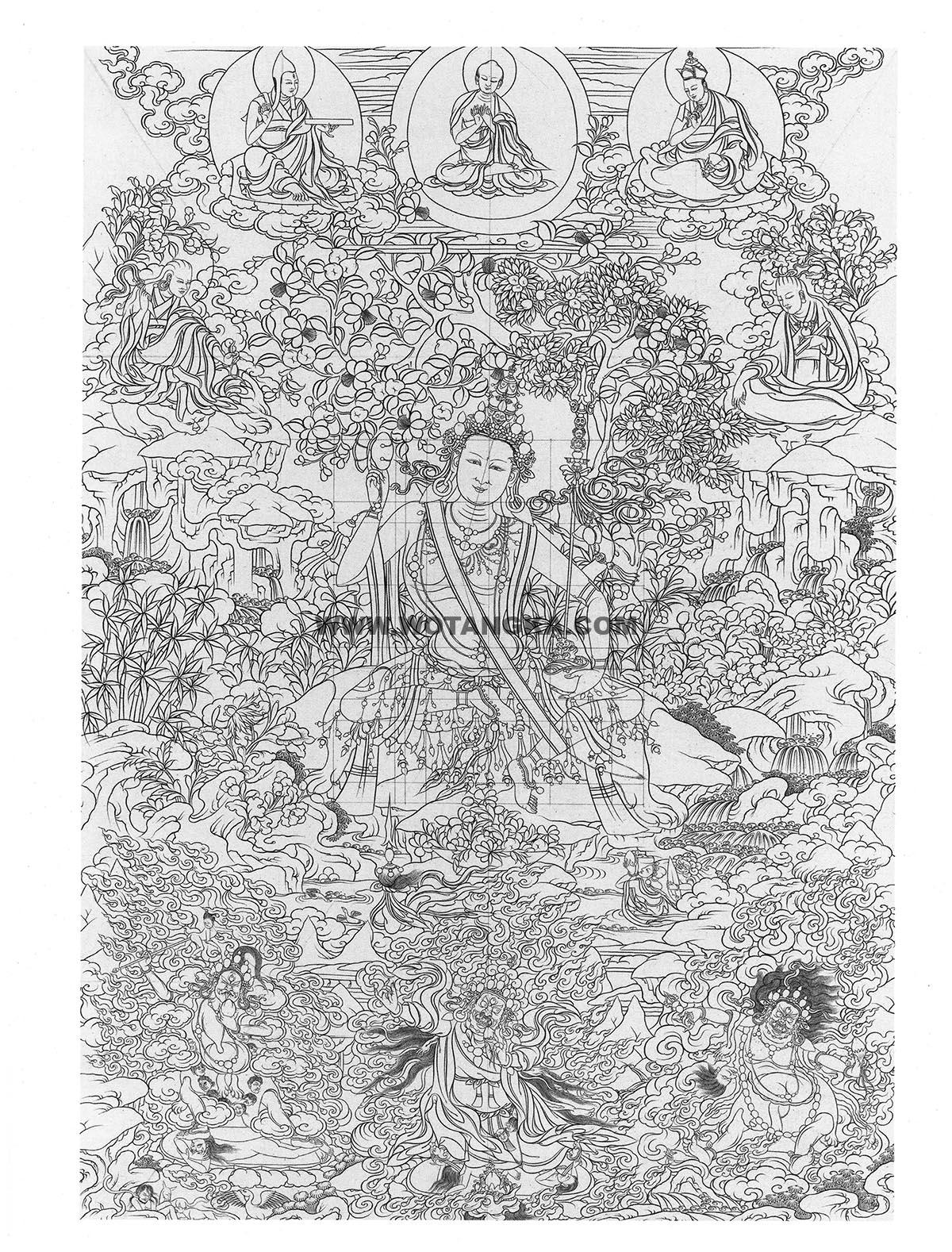 2022.06.19-沃唐卡·唐卡白描线稿推荐