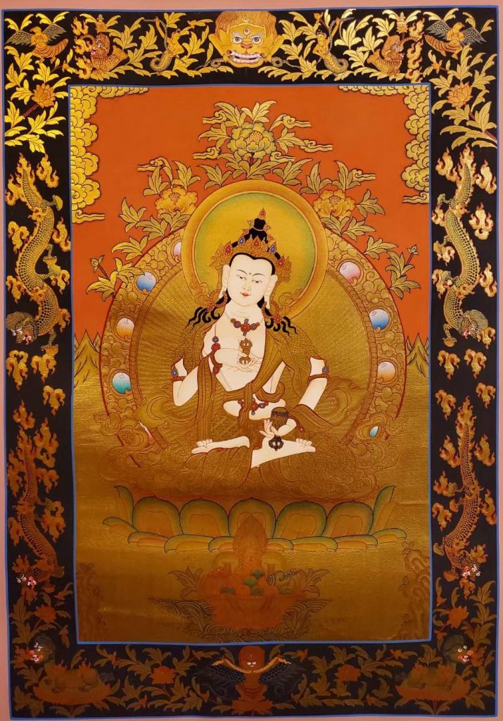 编号155-671721：黄金唐卡-金刚萨埵（60*45CM左右）
