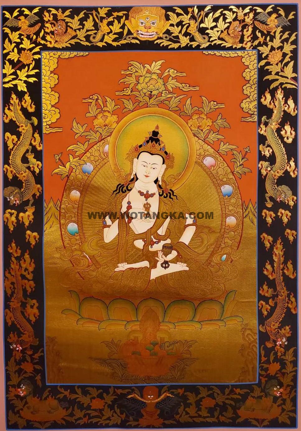 编号155-671721：黄金唐卡-金刚萨埵（60*45CM左右）