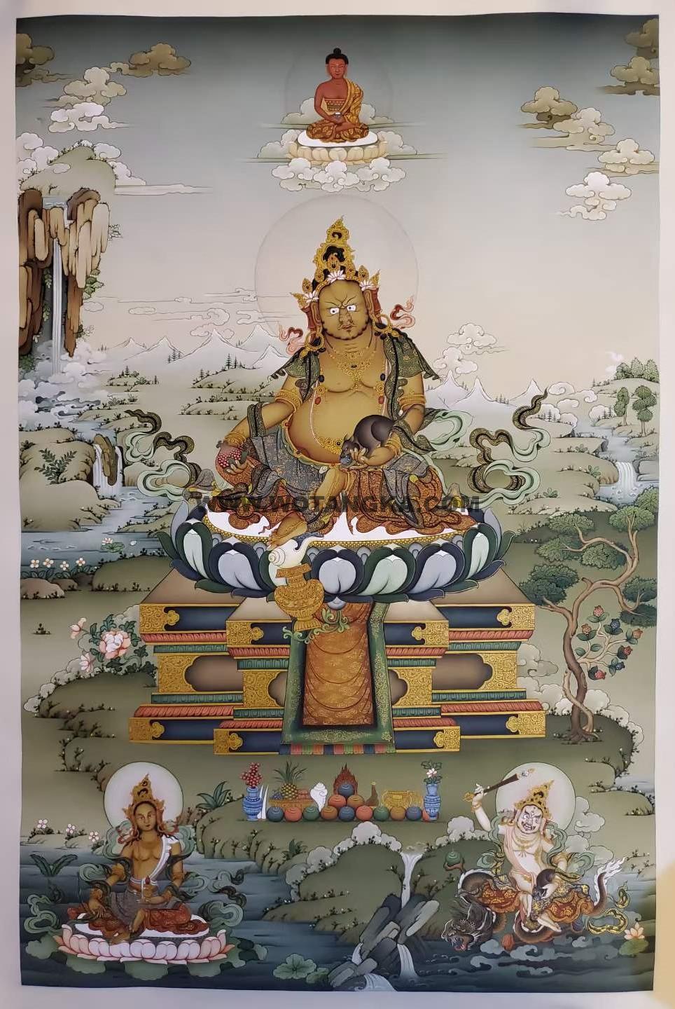 编号157-286776：嘎玛嘎赤-黄财神（90*60CM左右）