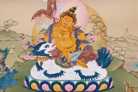编号157-317314：嘎玛嘎赤-财宝天王（75*55CM左右）