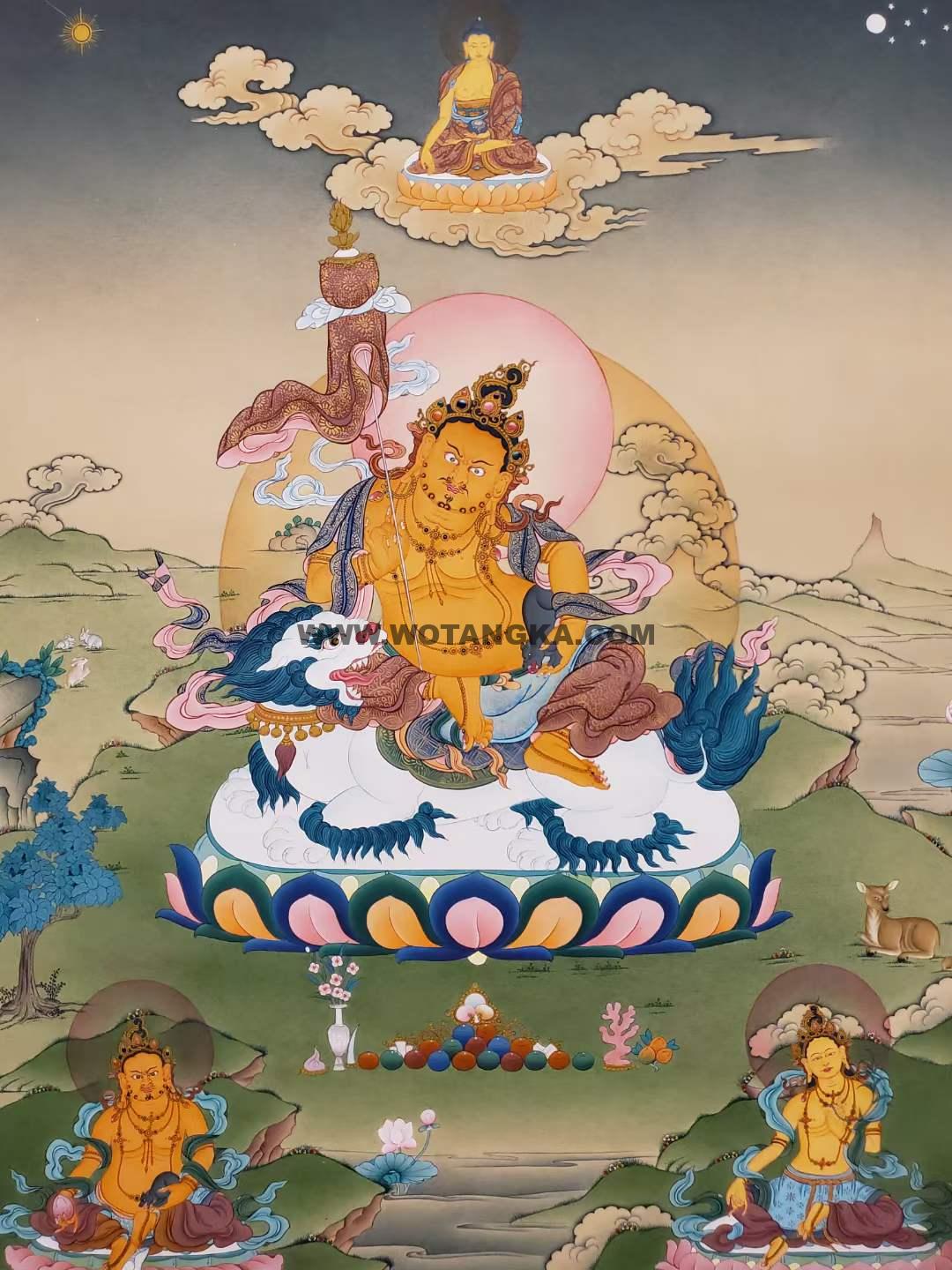 编号157-317314:嘎玛嘎赤-财宝天王(75*55CM左右)