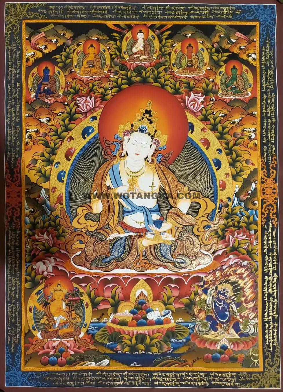 编号157-751120:彩绘唐卡-金刚萨埵(100*70CM左右)