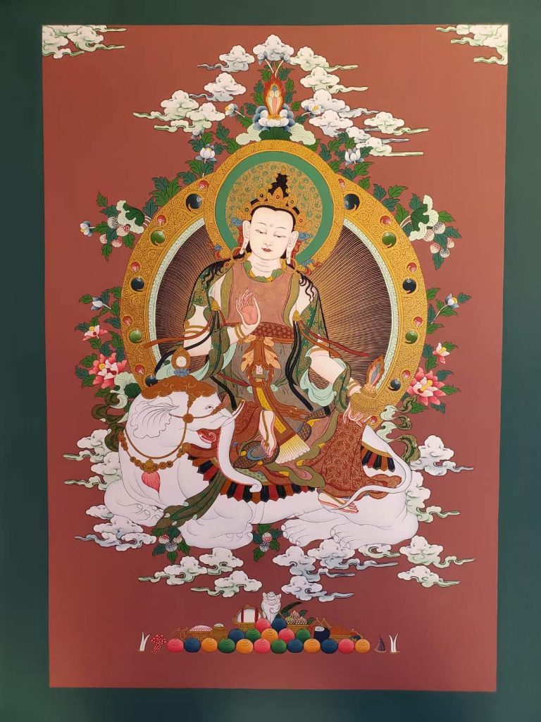 编号157-819170：红金唐卡-普贤菩萨（75*55CM左右）