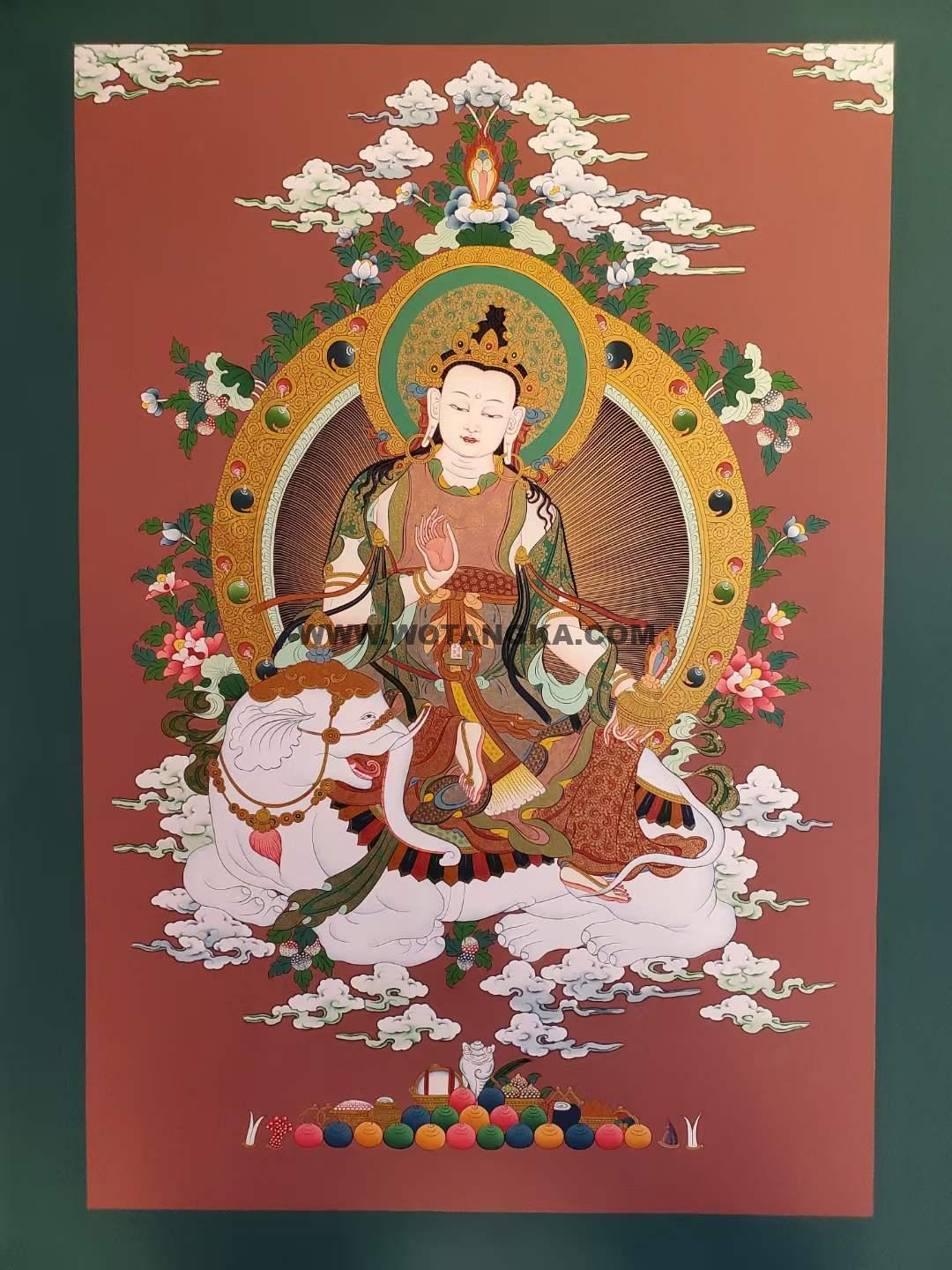 编号157-819170:红金唐卡-普贤菩萨(75*55CM左右)