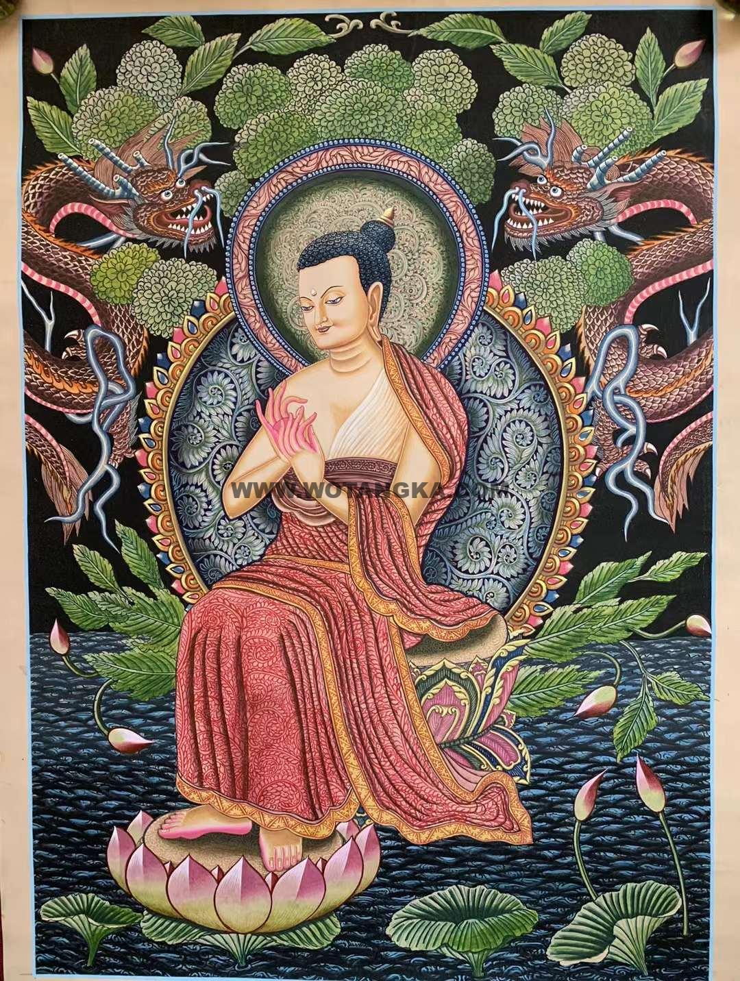 编号158-893526：彩绘唐卡-大日如来（65*45CM左右）