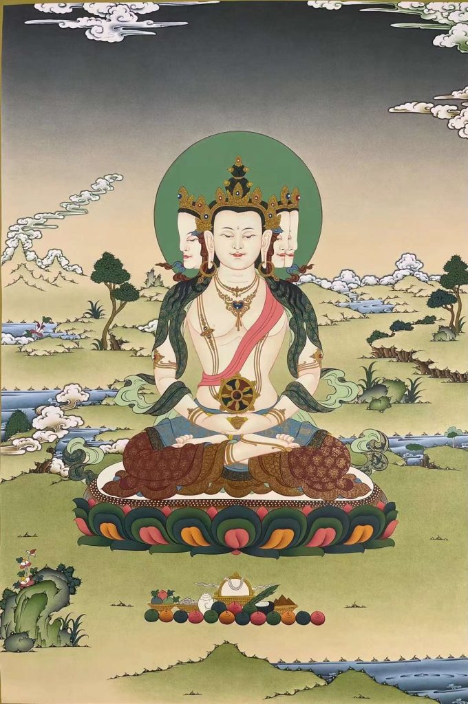 编号158-938407：嘎玛嘎赤-大日如来（75*50CM左右）