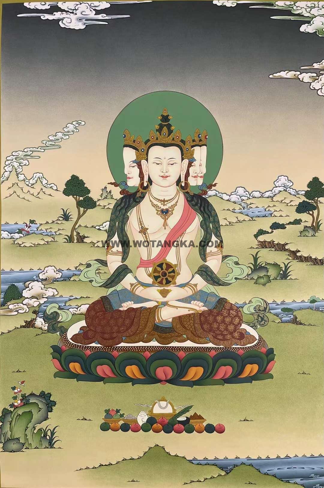 编号158-938407:嘎玛嘎赤-大日如来(75*50CM左右)