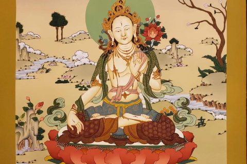 编号160-106346：嘎玛嘎赤-白度母（70*50CM左右）