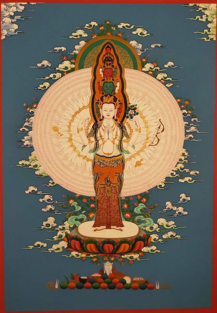 编号160-488853：嘎玛嘎赤-千手观音（70*50CM左右）