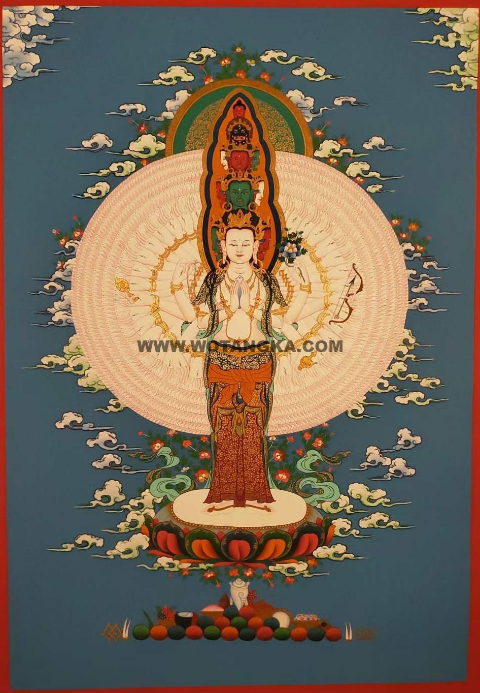 编号160-488853：嘎玛嘎赤-千手观音（70*50CM左右）