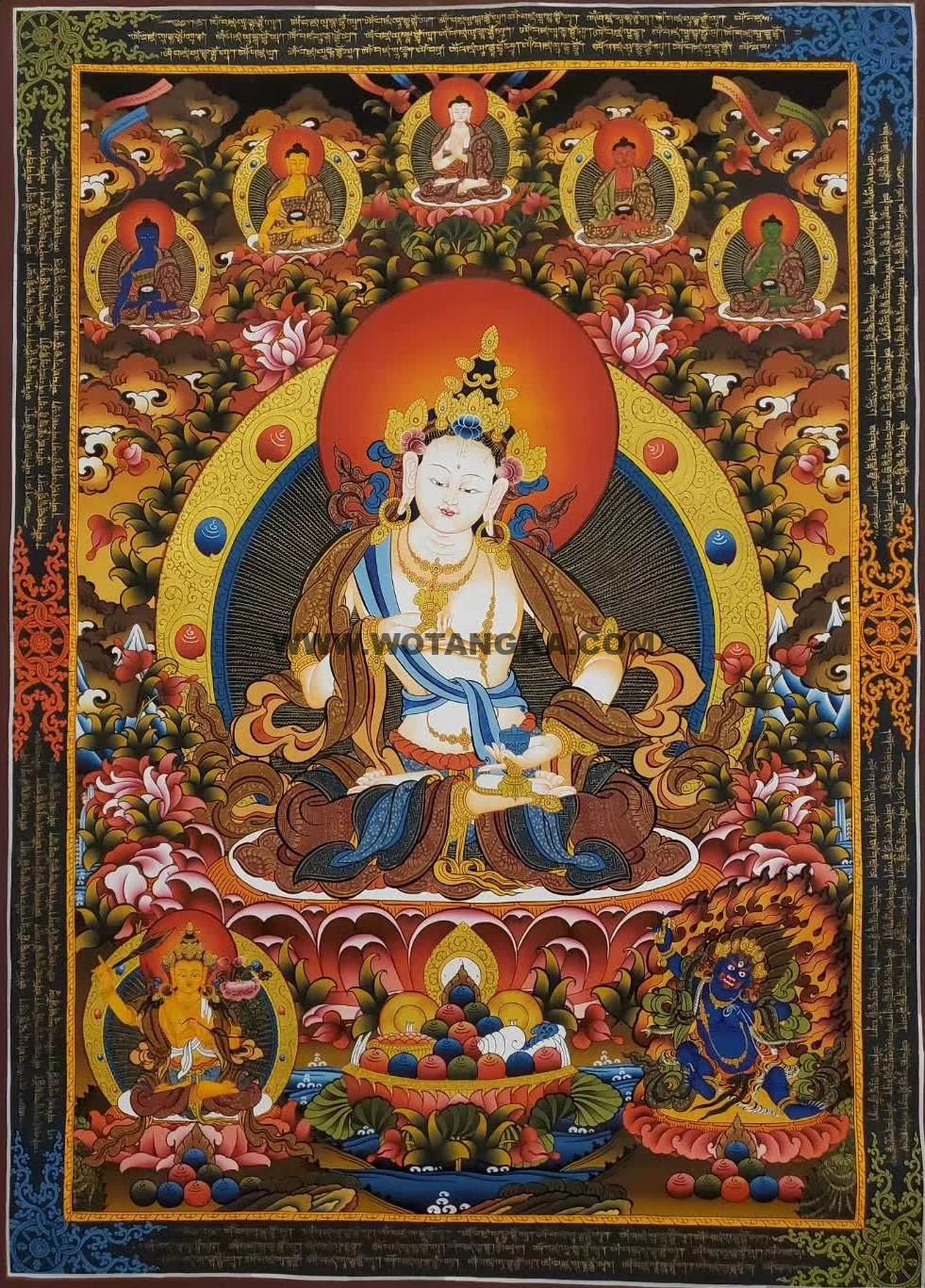 编号160-848857:彩绘唐卡-金刚萨埵(100*70CM左右)