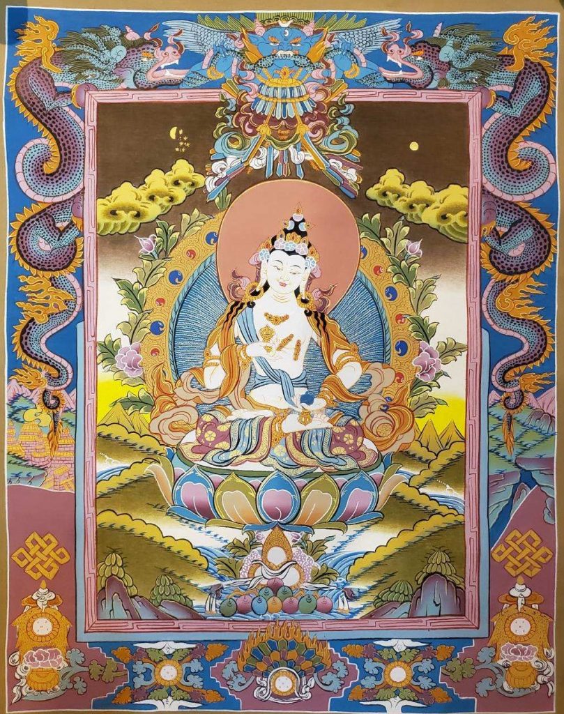 编号162-500577：彩绘唐卡-金刚萨埵（80*60CM左右）