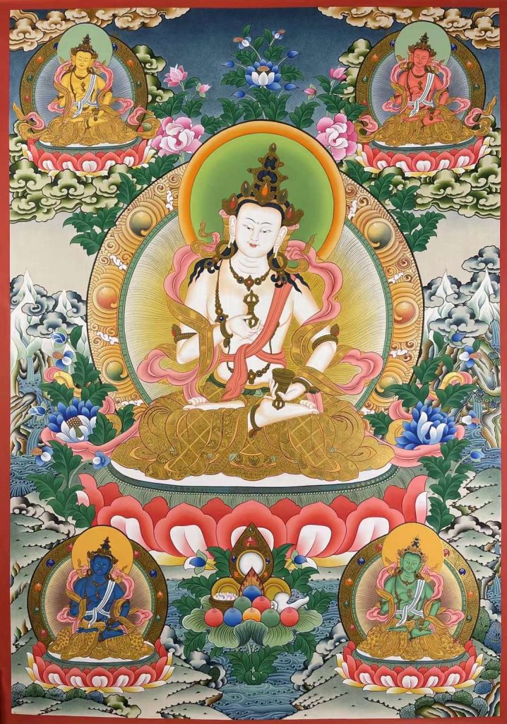 编号171-477129：彩绘唐卡-金刚萨埵（100*70CM左右）