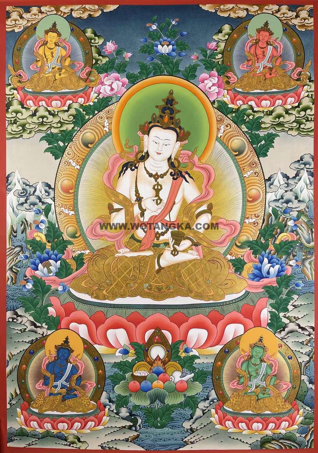 编号171-477129：彩绘唐卡-金刚萨埵（100*70CM左右）