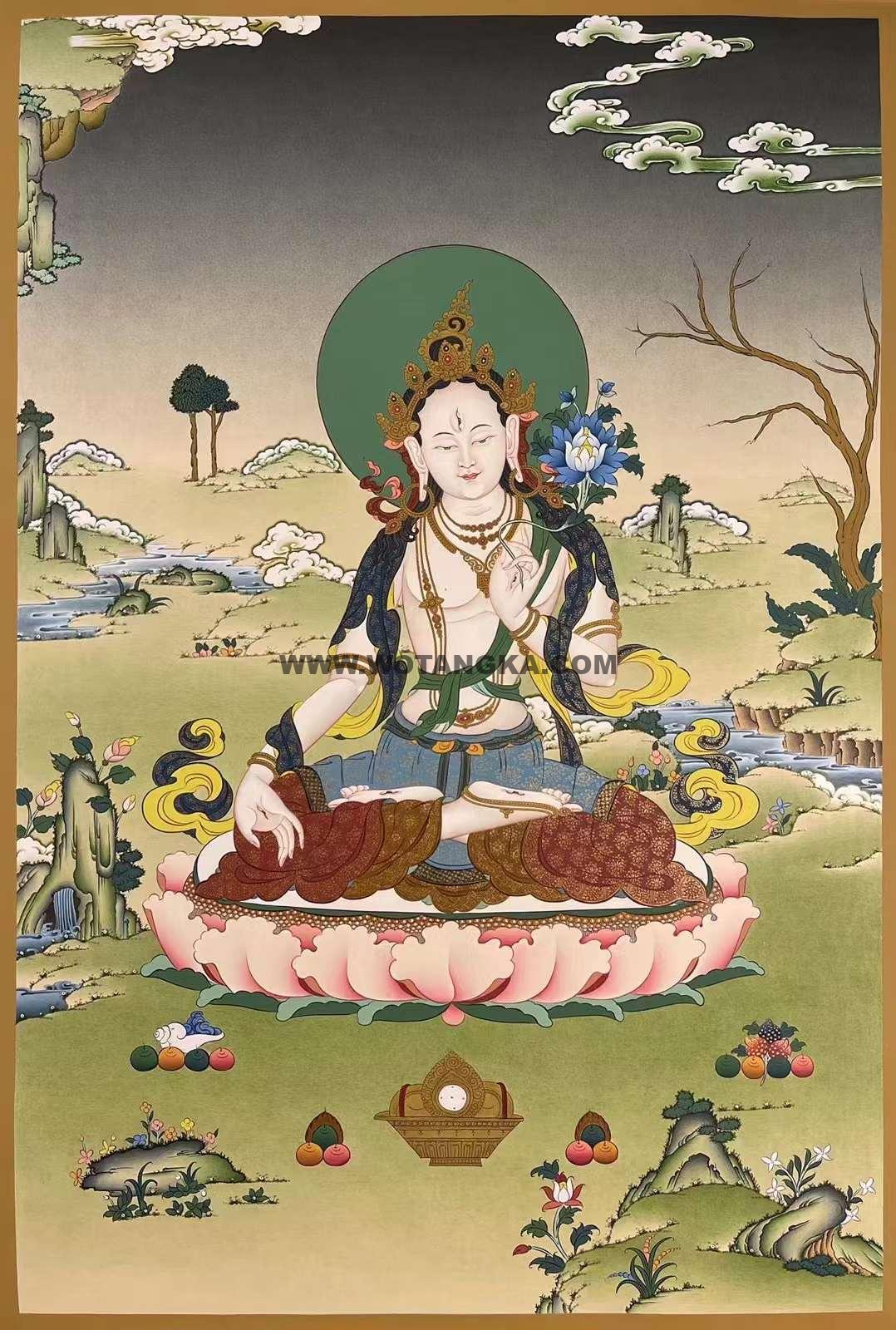 编号171-770124：嘎玛嘎赤-白度母（75*50CM左右）