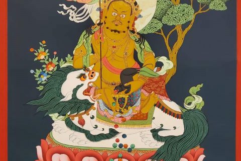 编号172-159519：嘎玛嘎赤-财宝天王（65*40CM左右）