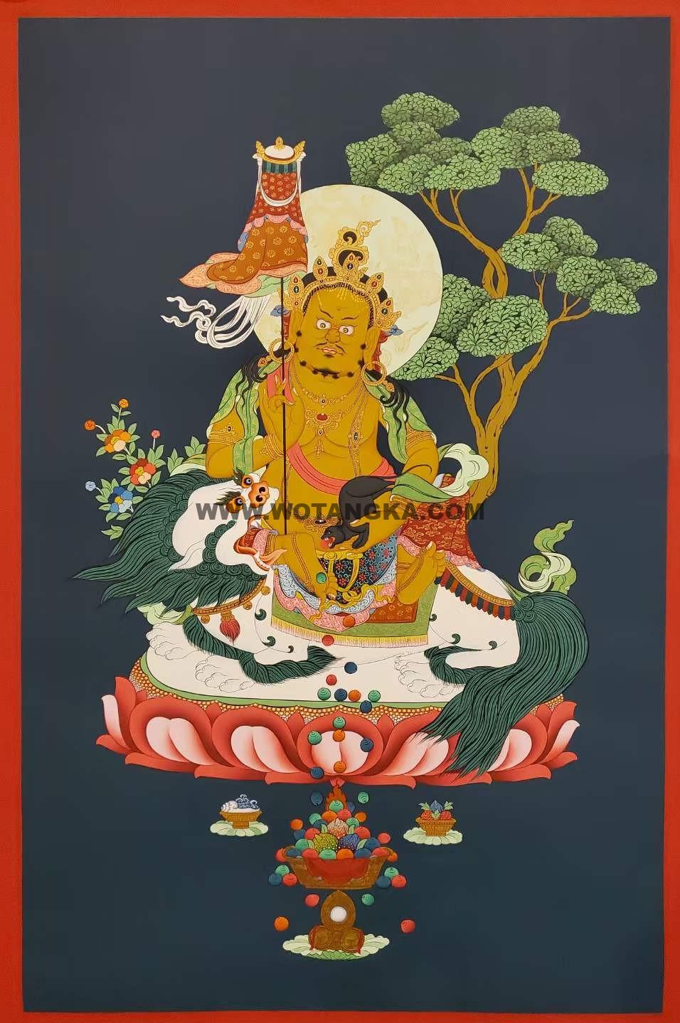 编号172-159519：嘎玛嘎赤-财宝天王（65*40CM左右）