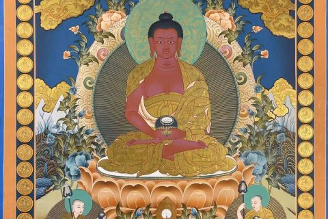 编号172-167736：黄金唐卡-阿弥陀佛（135*95CM左右）