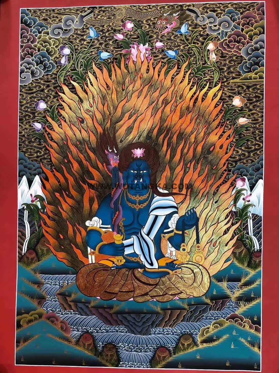 编号172-699502:彩绘唐卡-不动明王(65*40CM左右)