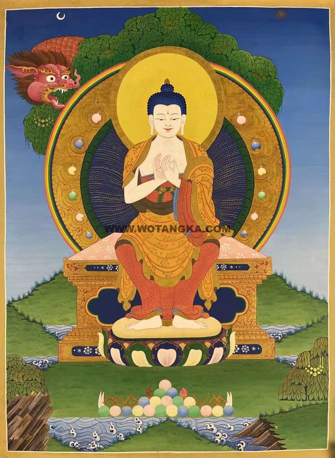 编号172-971912:彩绘唐卡-大日如来(75*50CM左右)